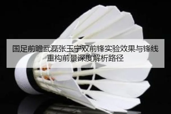 国足前瞻武磊张玉宁双前锋实验效果与锋线重构前景深度解析路径