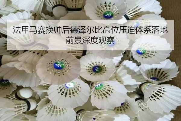法甲马赛换帅后德泽尔比高位压迫体系落地前景深度观察